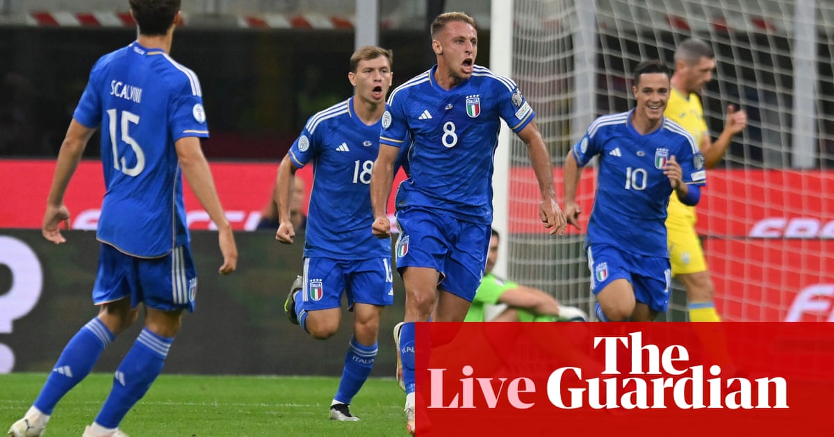 Euro 2024 qualifiers: Italy 2-1 Ukraine, fan banner overshadows Romania 2-0 Kosovo – as it happened