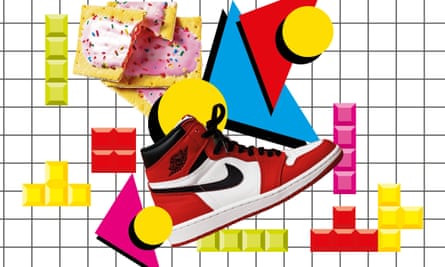 Illustration of Nikes, Pop-Tarts, Tetris and other 80s items