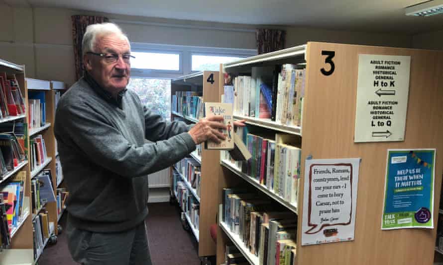 ‘If everyone who turned up to the meeting to save the library actually used it, I might be a bit happier’ … Simon Dickerson at Wilsden library.