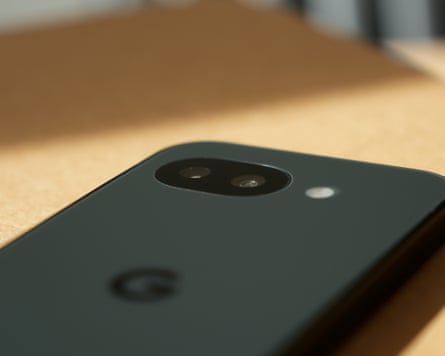 The back of the Google Pixel 10a showing the camera window.