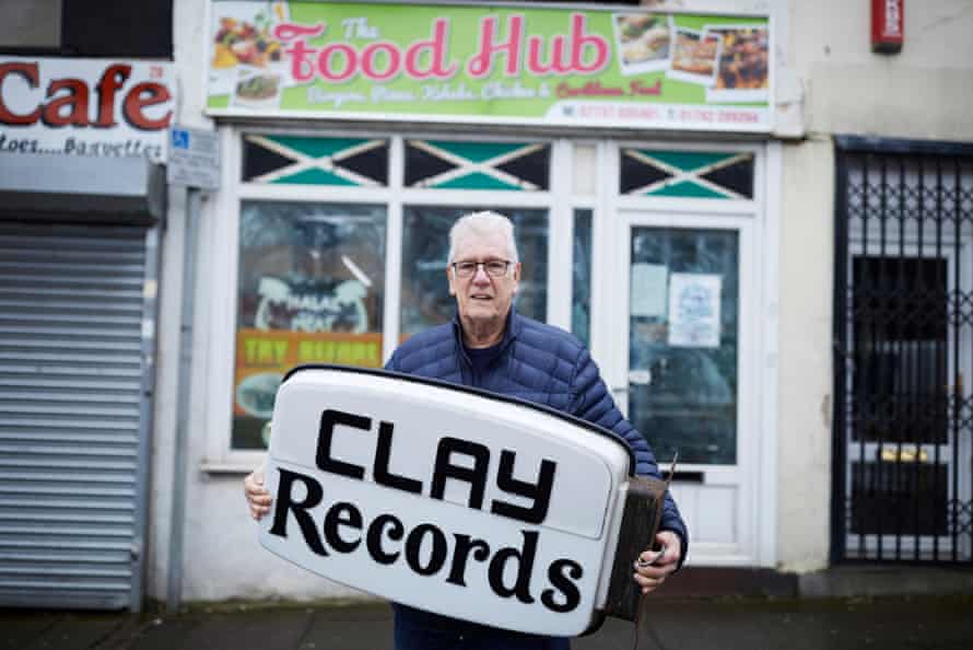 Mike Stone, who ran Clay Records in Hanley, Stoke-on-Trent, outside his former shop in the city centre.