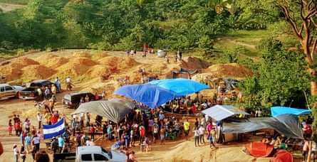 The Guapinol ‘water and life’ anti-mining protest camp late 2018.