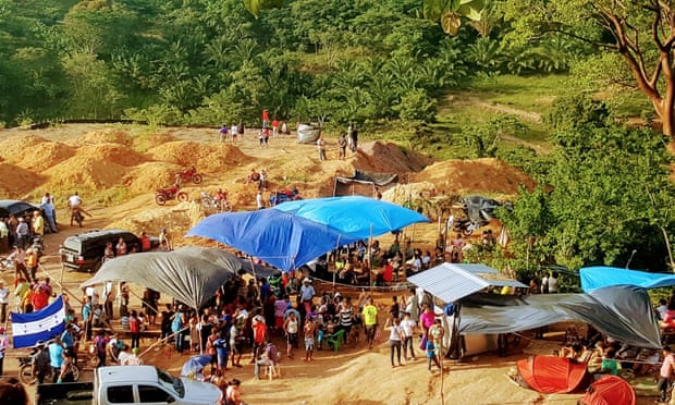 The Guapinol anti-mining protest camp.