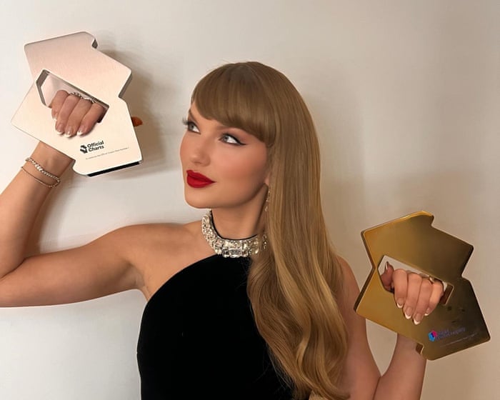 Taylor Swift scores second-biggest UK charts opening week ever with The Life of a Showgirl