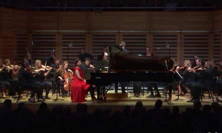 Angela Hewitt with the Aurora Orchestra in London’s Kings Place.