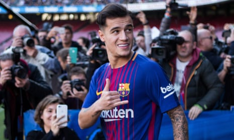 Philippe Coutinho completed his move to Barcelona on Monday and signed a five-and-a-half-year contract at the Camp Nou