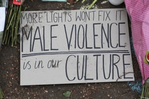 The Sarah Everard memorial on Clapham Common