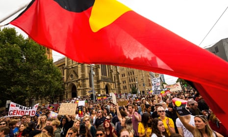 An Invasion Day protest in Melbourne