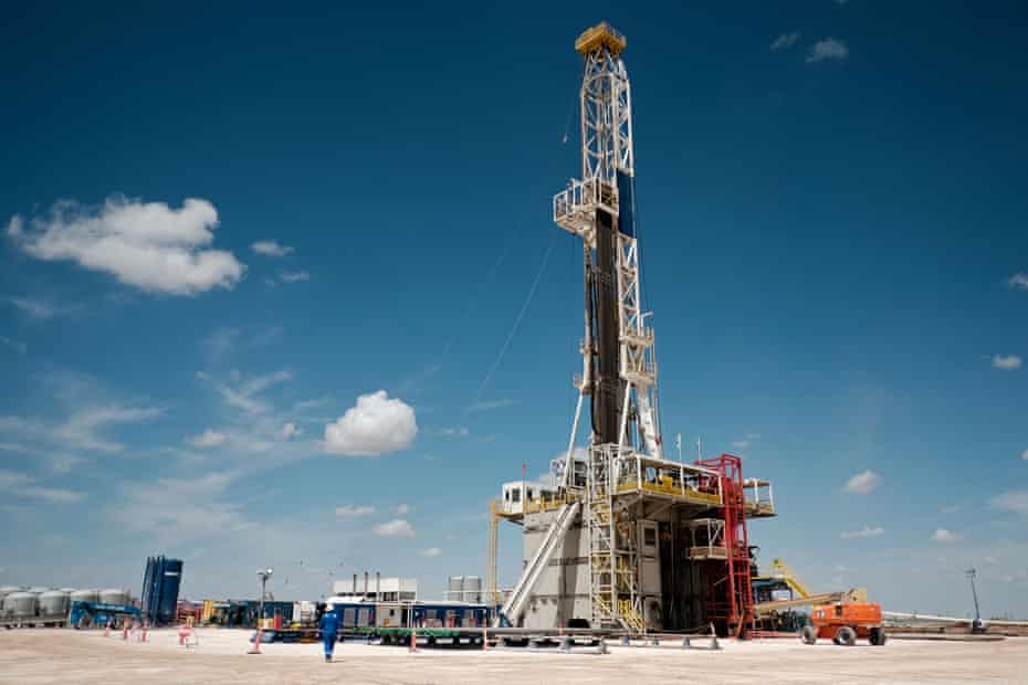 A Chevron drilling site near Midland, Texas. It’s unlikely PR firms will be able to serve the fossil-fuel industry as they have in the past.
