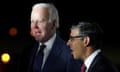 Joe Biden and Rishi Sunak after the US president touched down in Northern Ireland.