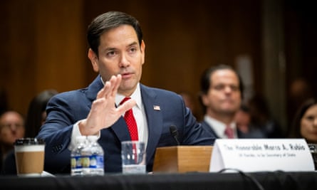Marco Rubio speaks to the Senate foreign relations committee.