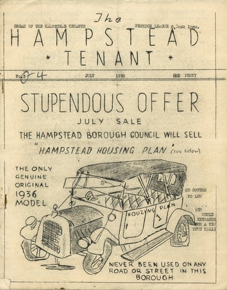 A 1936 issue of the Hampstead Tenant.