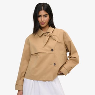Nobody's Child Cropped trench jacket.