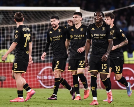 European football: Serie A title race hots up after Napoli draw and Inter win