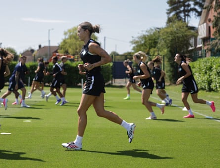 Mapi León of London City Lionesses during a training session.