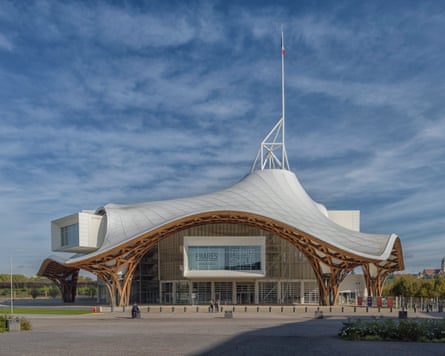 Meringue peaked roof … Centre Pompidou-Metz, France.