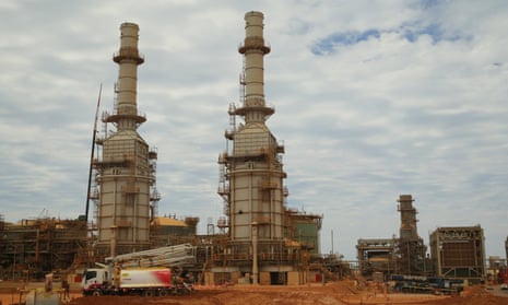 Part of the Chevron LNG project on Barrow Island, Western Australia.