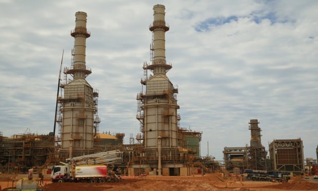 Part of Chevron’s Gorgon LNG project in Western Australia