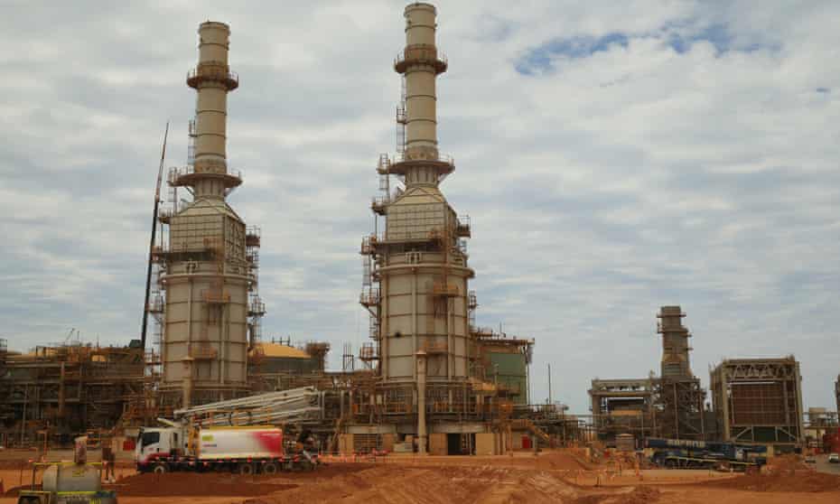 Part of the Chevron LNG project on Barrow Island, Western Australia