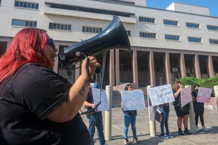 A protest to call for the release of teenage girls from abusive probation lockups in LA in September 2022.