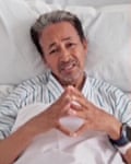 Sonam Wangchuk lying in bed
