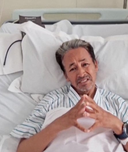 Sonam Wangchuk in a hospital bed