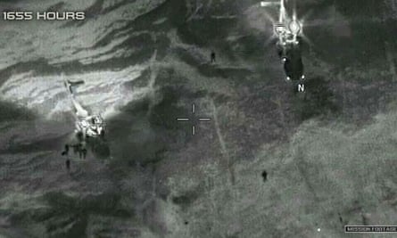 Video grab of helicopters