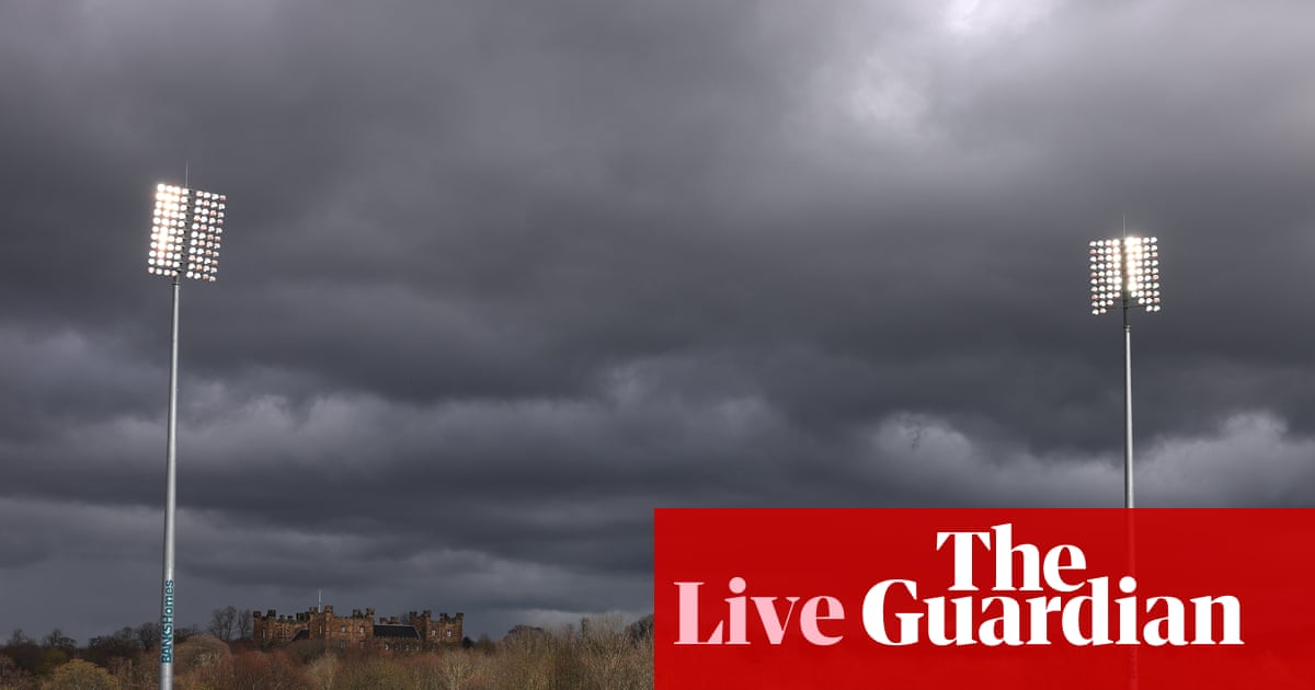 County cricket day three: Durham declare ground unsafe after Storm Dave damage – live