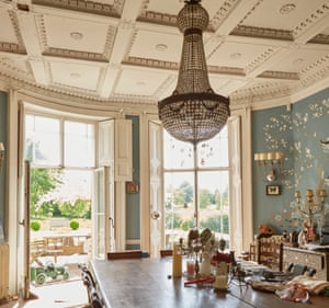 The light-filled kitchen.