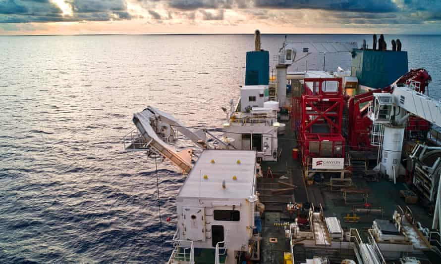 Deep-sea mining off the Papua New Guinea coast.