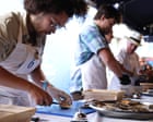 ‘You could absolutely rip your bloody hand off’: competitors gather for England oyster shucking championship