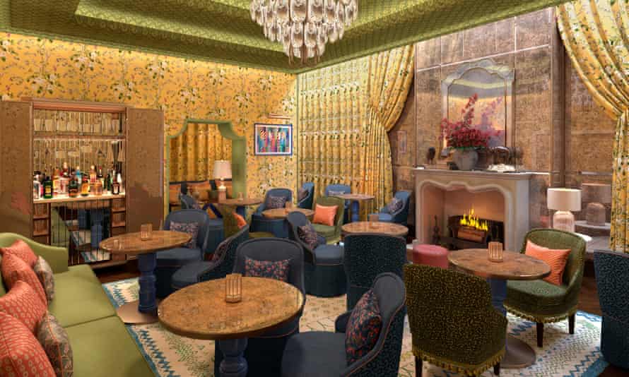 The lounge at Broadwick, Soho.