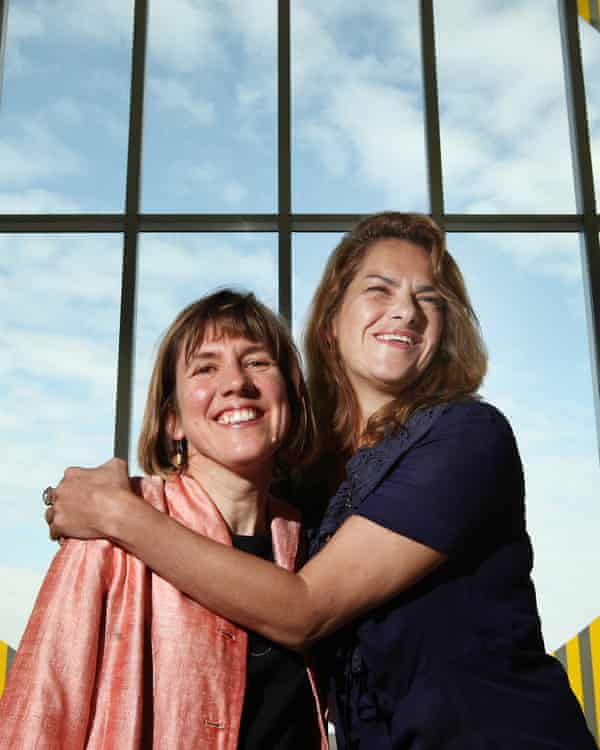 Tracey Emin with Victoria Pomery at the gallery’s opening in 2011.