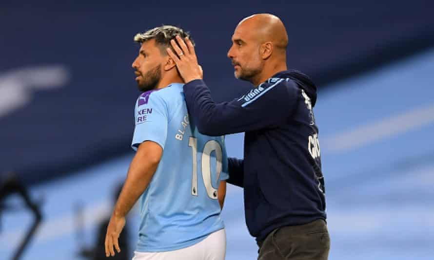 Sergio Agüero had to adapt to Pep Guardiola’s demands and admitted Manchester City’s manager was angry with him at times.