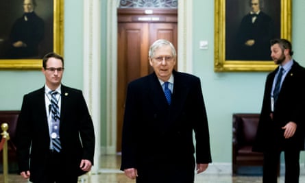 Case For Impeachment Fails To Disturb Mcconnell S Sweet Dreams Of Acquittal Trump Impeachment The Guardian
