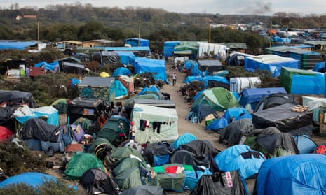 The former Calais migrant camp known as 'the Jungle'.