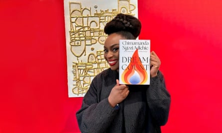 Chimamanda Ngozi Adichie holding Dream Count