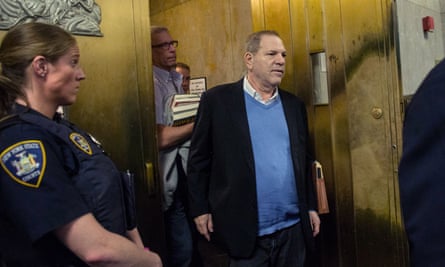 Harvey Weinstein leaves the Manhattan criminal court on 25 May 2018 in New York.
