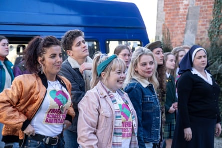 No lessons are ever learned … the Derry Girls cast in series two.