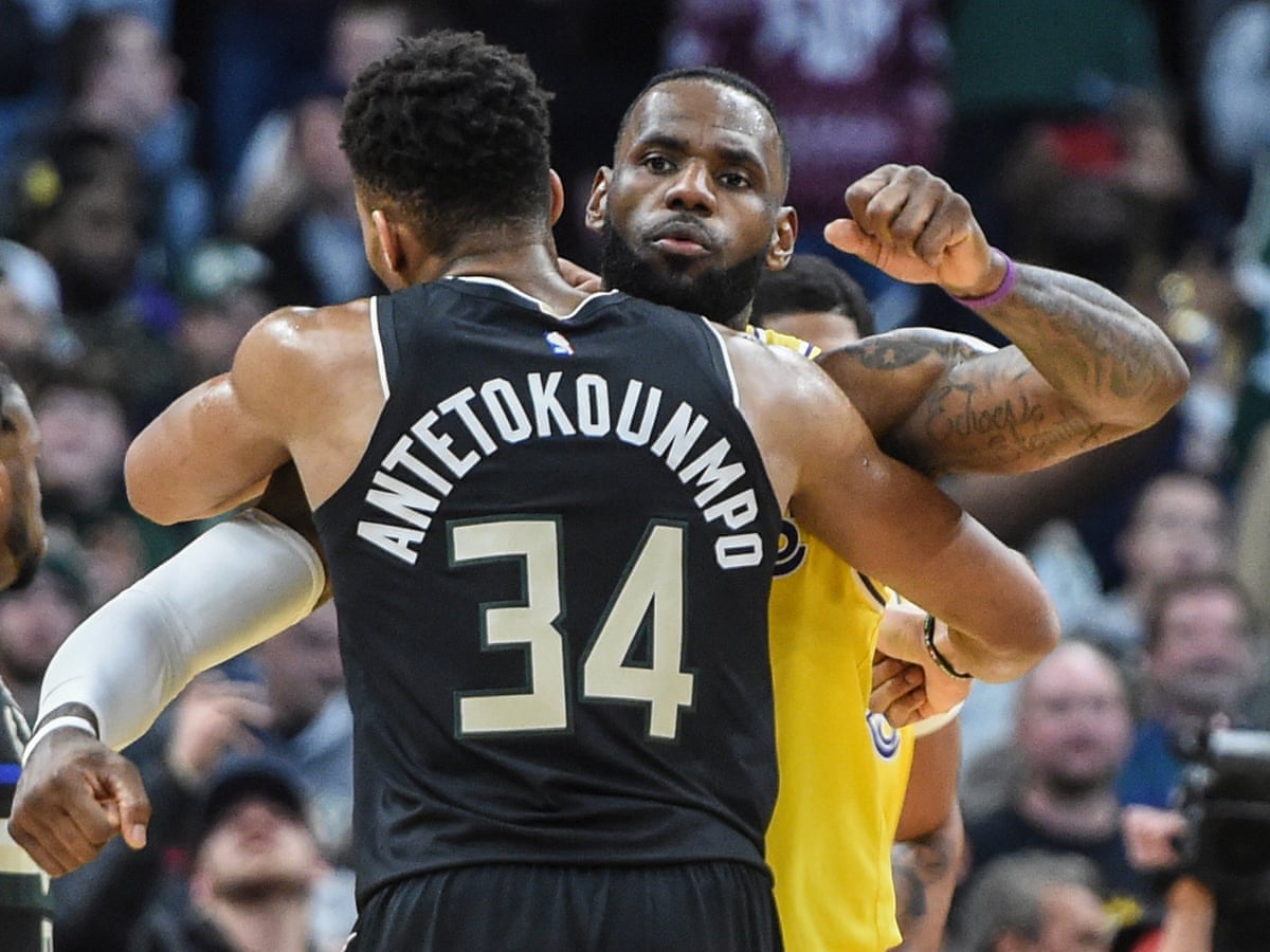 Bucks Giannis Antetokounmpo Lakers Lebron James Named All