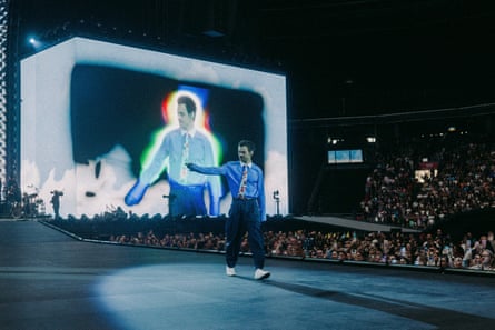 Harry Styles on stage during his Together, Together Tour at Johan Cruijff Arena.