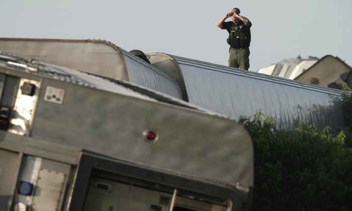 Three killed as Amtrak train hits truck