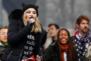 Madonna performs at the Women’s March in Washington
