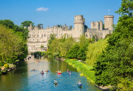 Warwick Castle, on the river Avon