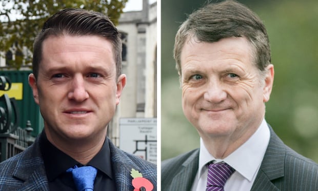 Tommy Robinson and Gerard Batten