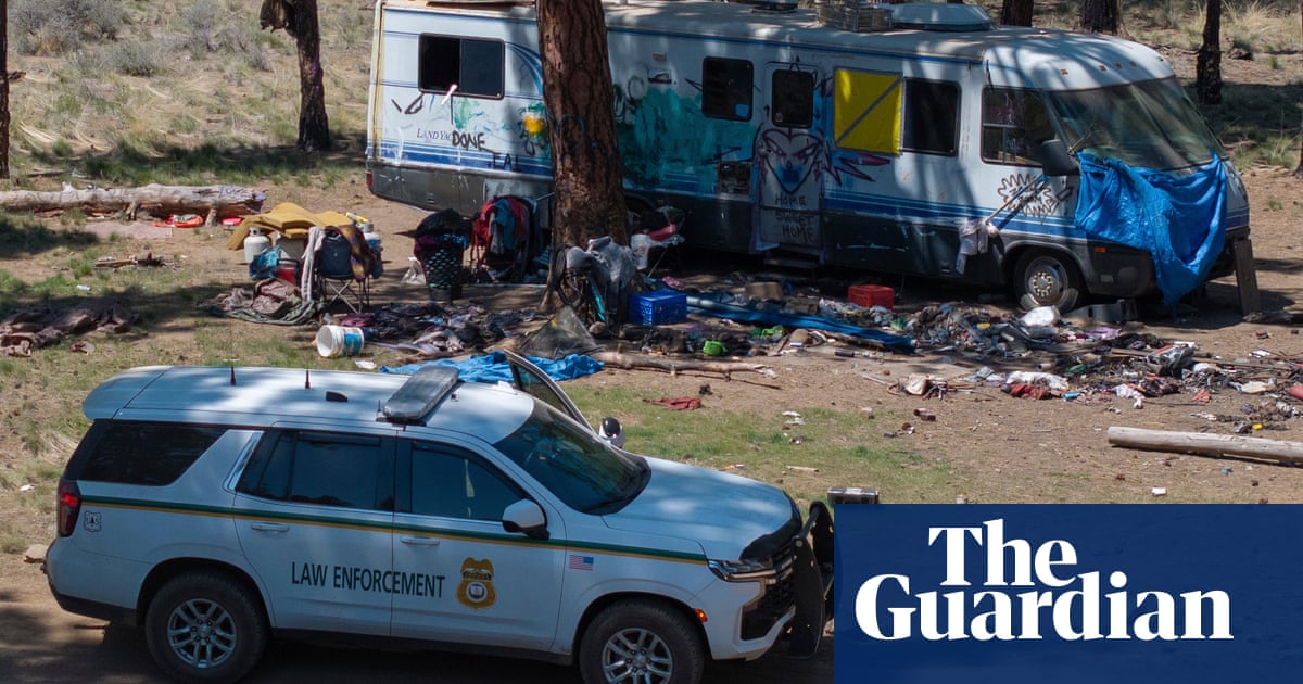 Dozens of homeless people living in national forest evicted by US Forest Service