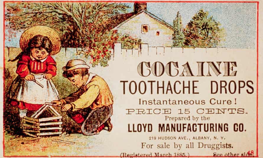 Cocaine Toothache Drops Advertisementca. 1885 --- A late 19th-century advertisement for Cocaine Toothache Drops promises “Instantaneous Cure!” --- Image by © CORBIS