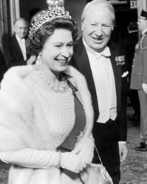 Queen Elizabeth II and Edward Heath