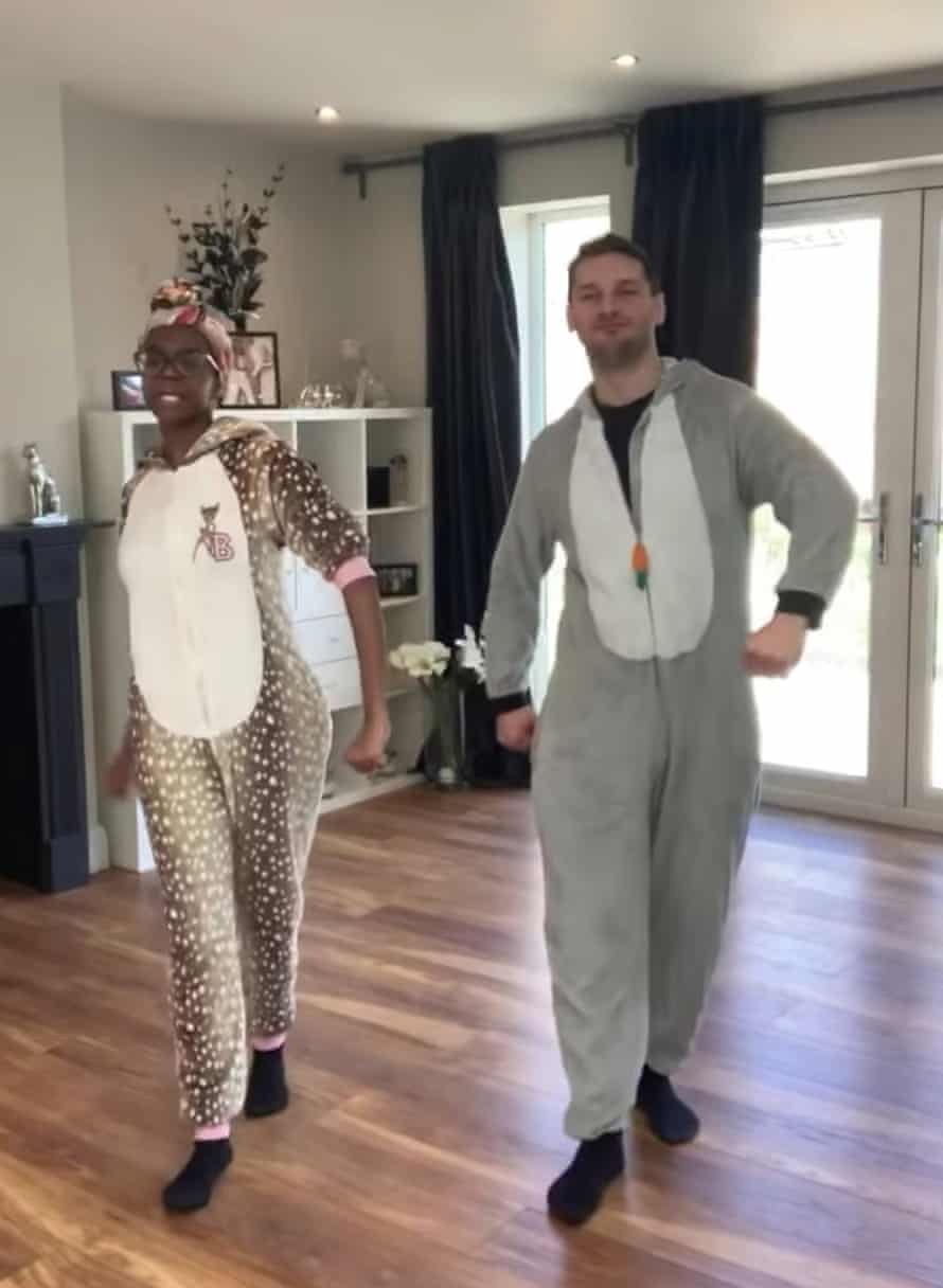 Oti and Marius ham it up.