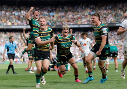 Northampton players celebrate